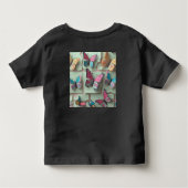 Dreamy Watercolor Butterfly T - Shirt für Kleinkin (Rückseite)