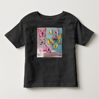 Dreamy Watercolor Butterfly T - Shirt für Kleinkin