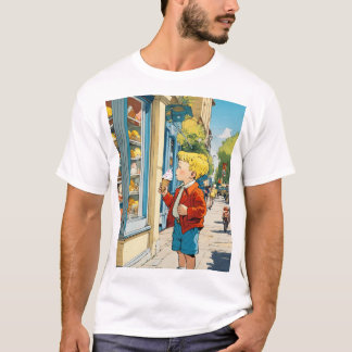 Dreamy Watercolor Cityscape T - Shirt