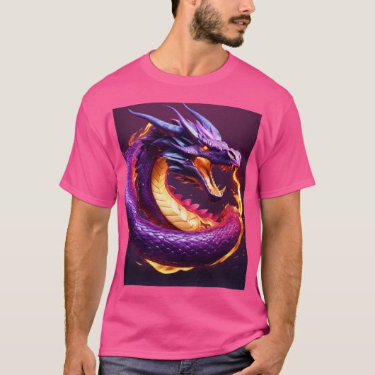 Dreamy Watercolor Dragon T - Shirt (Vorderseite)