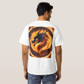Dreamy Watercolor Dragon T - Shirt Design (Schwarz voll)