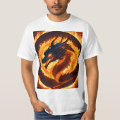 Dreamy Watercolor Dragon T - Shirt Design (Vorderseite)