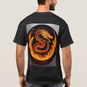 "Dreamy Watercolor Dragon T - Shirt Design" (Rückseite)
