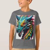 Dreamy Watercolor Dragon T - Shirt Design (Vorderseite)