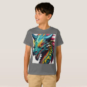 Dreamy Watercolor Dragon T - Shirt Design (Vorne ganz)