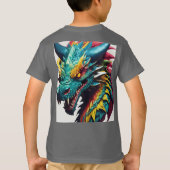 Dreamy Watercolor Dragon T - Shirt Design (Rückseite)