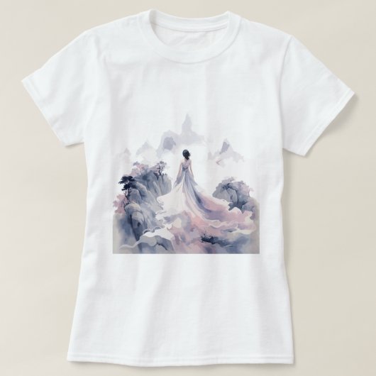 Dreamy Watercolor Dress T-Shirt (Design vorne)