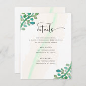 Dreamy Watercolor Elegante Weinkultur und Erde Hoc Begleitkarte (Vorne/Hinten)