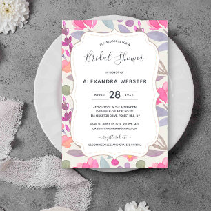 Dreamy Watercolor Floral   BRAUTPARTY Einladung