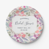 Dreamy Watercolor Floral | BRAUTPARTY Pappteller (Vorderseite)