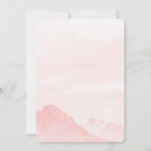 Dreamy Watercolor Foto Brautparty Einladung (Rückseite)