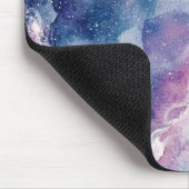Dreamy Watercolor Galaxy & Stars Mouse Pad Mousepad (Ecke)
