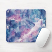Dreamy Watercolor Galaxy & Stars Mouse Pad Mousepad (Mit Mouse)