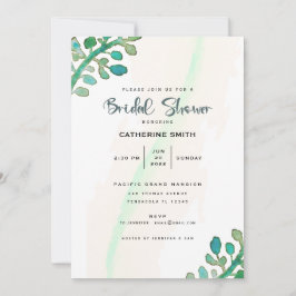 Dreamy Watercolor Grünes Brautparty Einladung