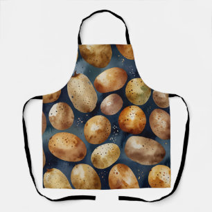 Dreamy Watercolor Kartoffeln in sanften ätherische Schürze