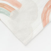 Dreamy Watercolor Pastel Nursery Blanket | Rainbow Fleecedecke (Ecke)
