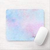 Dreamy Watercolor Pink Blau Türkis Mousepad (Mit Mouse)