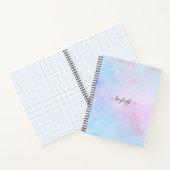 Dreamy Watercolor Pink Blau Türkis Notizblock (Innenseite)