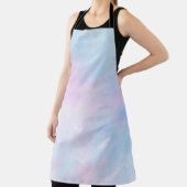 Dreamy Watercolor Pink Blau Türkis Schürze (InSitu)