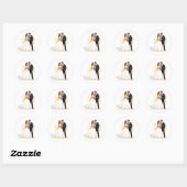Dreamy Wedding Couple Sticker Set (Blatt)