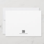 Dreamy Wedding Einladung | Klassischer Minimalwert (Rückseite)