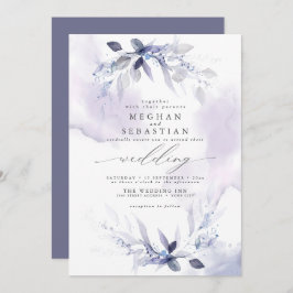 Dreamy Wedding Watercolor Plum Einladung