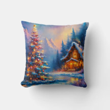 Dreamy Whimsical Berghütte Weihnachten