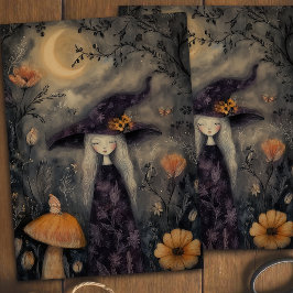 Dreamy Whimsical Halloween Hexentupage Seidenpapier
