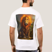 "Dreamy Whimsical Lion T - Shirt Design" (Rückseite)