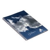 Dreamy White Clouds Foto Spiral Notebook Notizblock (Rechte Seite)