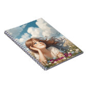 Dreamy White Impressionist Wildblume Notizblock (Rechte Seite)