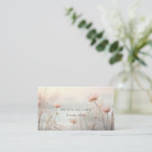 Dreamy Wildblumen Pastel Visitenkarte (Stehend Vorderseite)