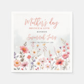 Dreamy Wildflowers Field Mothers Day Event Serviette (Vorderseite)