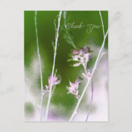 Dreamy Wildflowers – Pastel Nature Thank You Card Feiertagspostkarte
