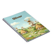 Dreamy Windmill Village Notizblock (Rechte Seite)