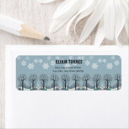 Dreamy Winter Forest Snowflakes Babydusche