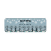 Dreamy Winter Forest Snowflakes Babydusche (Vorne)