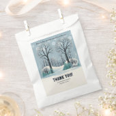 Dreamy Winter Forest Snowflakes Babydusche Geschenktütchen (Ausgeschnitten)