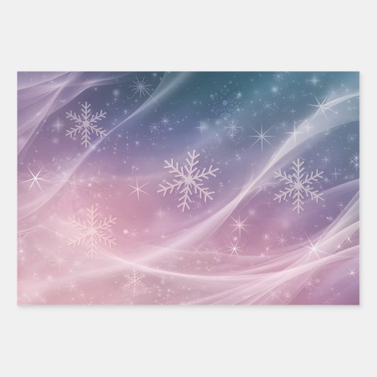 Dreamy Winter Weihnachten Geschenkpapier Set (Vorderseite 2)