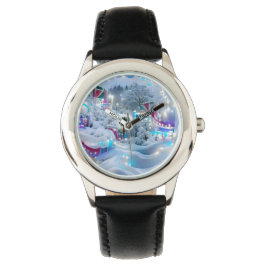 Dreamy Winter Wonderland Lights Armbanduhr