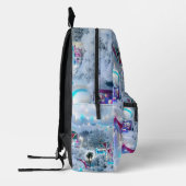 Dreamy Winter Wonderland Lights Bedruckter Rucksack (Links)