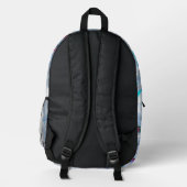 Dreamy Winter Wonderland Lights Bedruckter Rucksack (Rückseite)