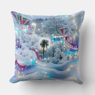 Dreamy Winter Wonderland Lights Kissen