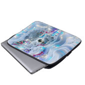 Dreamy Winter Wonderland Lights Laptopschutzhülle (Vorne Knopf)