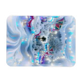 Dreamy Winter Wonderland Lights Magnet (Horizontal)