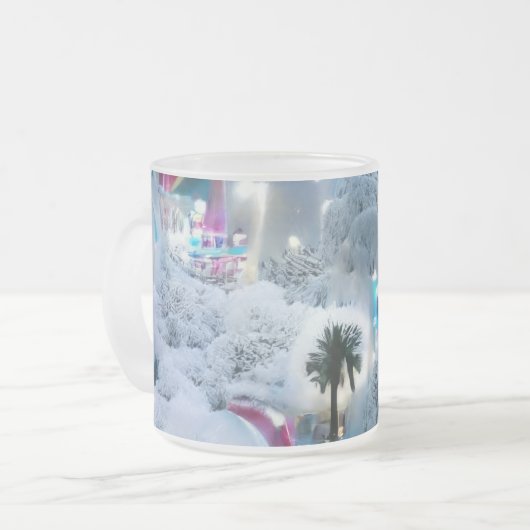 Dreamy Winter Wonderland Lights Mattglastasse (Vorderseite Links)