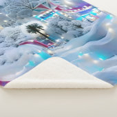 Dreamy Winter Wonderland Lights Sherpadecke (3/4)