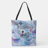 Dreamy Winter Wonderland Lights Tasche (Rückseite)