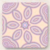 Dreamy Wirbel - Pastellpsychedelisches Muster Getränkeuntersetzer (Vorderseite)
