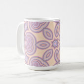Dreamy Wirbel - Pastellpsychedelisches Muster Kaffeetasse (Vorderseite Links)